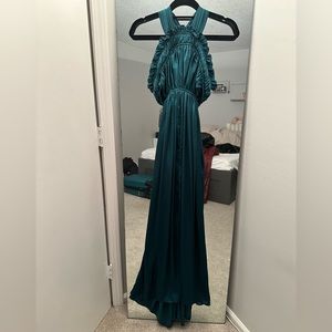 Gloss V Back Silk Gown